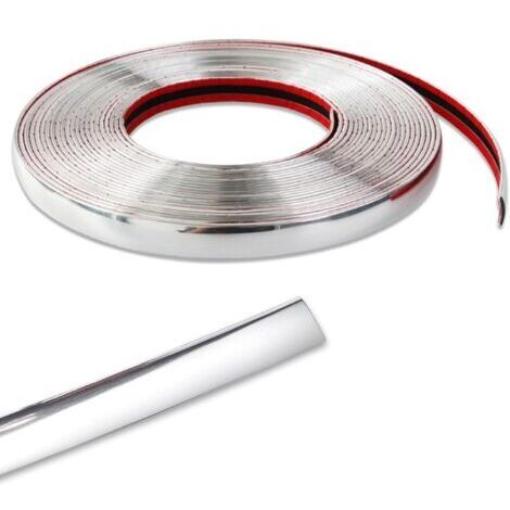 Tira decorativa impermeable y resistente a los arañazos para puertas laterales, con adhesivo (10 mm x 15 m) (1/4)