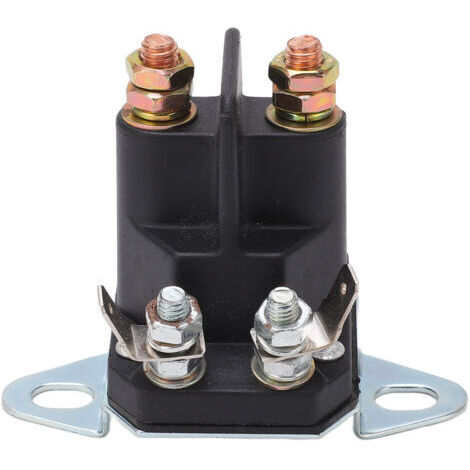 Relé solenoide de arranque ABS, carcasa de bobina de cobre, relé de repuesto para cortacésped para vehículos de 12 V (1/4)