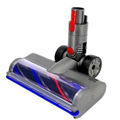 Cepillo turbo para aspiradoras Dyson V7, V8, V10, V11 y V15 con luces LED para suelos duros y alfombras. (1/5)