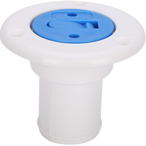 Tapón de llenado de agua para cubierta, brida de llenado para manguera de 1 1/2", accesorio para embarcaciones, yates y caravanas. (1/4)