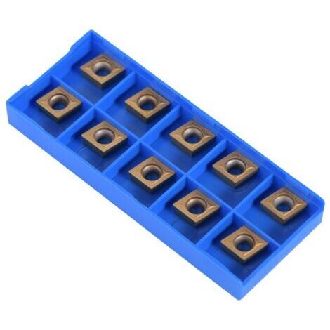 10 piezas de insertos de torneado de carburo CCMT09t304 CCMT32.5 Insertos de torno de carburo Insertos de carburo CNC Cuchilla de corte para torno de metal (1/4)