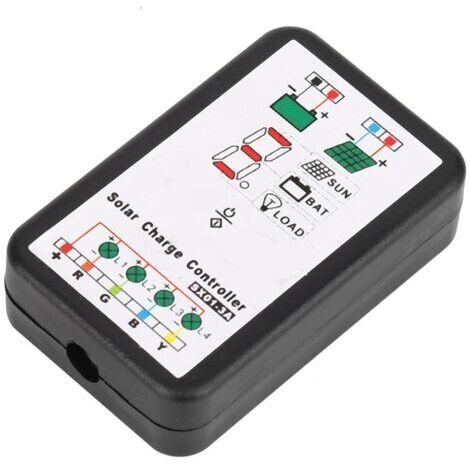 Soporte para controlador de carga solar PWM de 6V y 12V para baterías de litio y NiMH. (1/4)