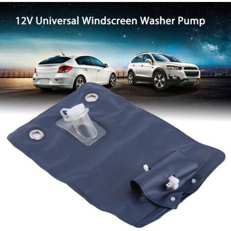 Kit universal de bomba de limpiaparabrisas de 12 V con interruptor de botón pulsador para coches clásicos. (1/4)