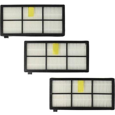 Paquete de 3 filtros compatibles con Roomba 800 y 900. Kit de repuesto para filtros de las series 8 y 9. Pieza de repuesto con tres filtros. (1/4)