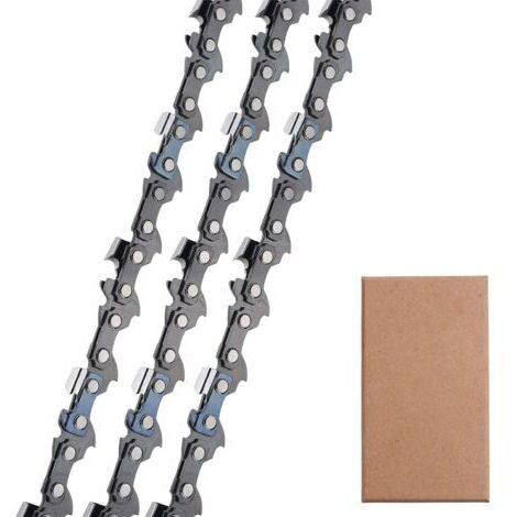 3 cadenas para motosierra de bajo retroceso de 30 cm, 3/8"LP, 1,1 mm, 44 eslabones - Compatibles con Stihl 009-023 MS170 MS180 MS192 MS211 (1/5)