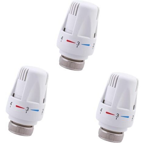 cabezales termostáticos para radiadores M30 x 1.5, válvulas termostáticas para radiadores, cabezal de válvula termostática de repuesto para radiadores para el hogar y la oficina. (1/5)
