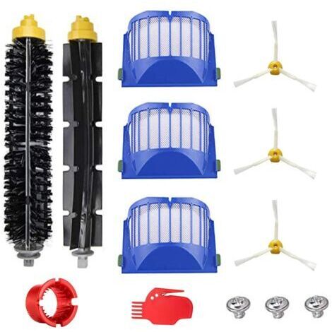 Accesorios para aspiradoras: accesorios de barrido compatibles con los cepillos flexibles, filtros y cepillos laterales de la serie iRobot Roomba 600. (1/5)