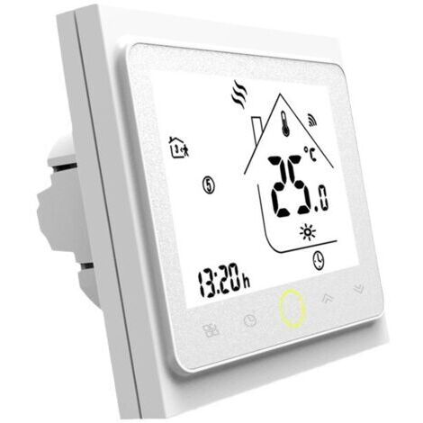 Interruptor inteligente para calefacción por suelo radiante, termostato Wi-Fi, controlador de temperatura para calefacción eléctrica por suelo radiante, compatible con Amazon Alexa, Google Home e IFTT