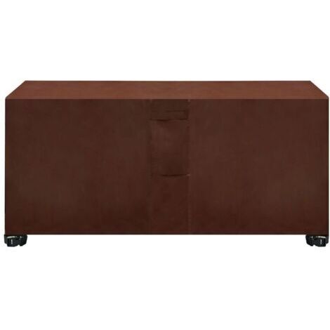Funda rectangular para muebles de jardín, funda cuadrada Oxford para muebles de patio con ventilación, resistente al viento, impermeable y a prueba de polvo, para mesas y sillas - Marrón 200x140x90cm (1/5)