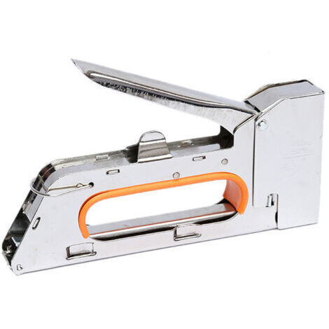 Clavadora/grapadora de alta resistencia para decoración de interiores, pistola de clavos manual, grapadora eléctrica ajustable, adecuada para madera, carpintería, decoración y arenado de marcos. (1/4)