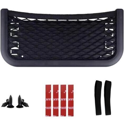 Red de almacenamiento para coche, tres modos de instalación, bolsa organizadora multifuncional para utensilios, caravanas, barcos y hogar. (1/5)