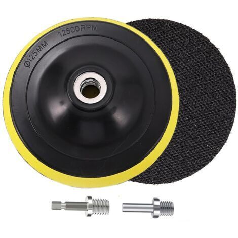 Juego de 2 discos de lijado abrasivos para herramientas rotativas de agarre y lijado - 125 mm, M10 (1/5)