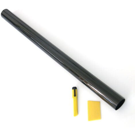 Lámina adhesiva para automóviles, lámina solar negra para coches, 50 cm x 300 cm