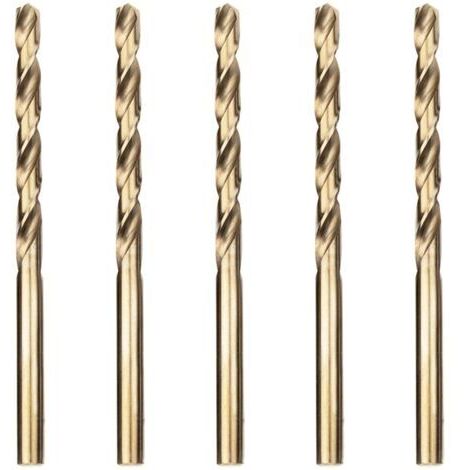 brocas helicoidales profesionales de 5,0 mm para metal y acero inoxidable, estándar DIN 338. (1/5)
