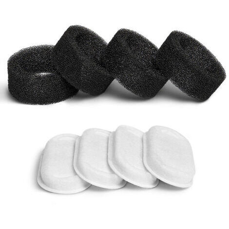 Filtro para bebedero de gatos, 8 filtros + 8 esponjas, filtro para bebedero de gatos con resina y carbón activado. (1/5)