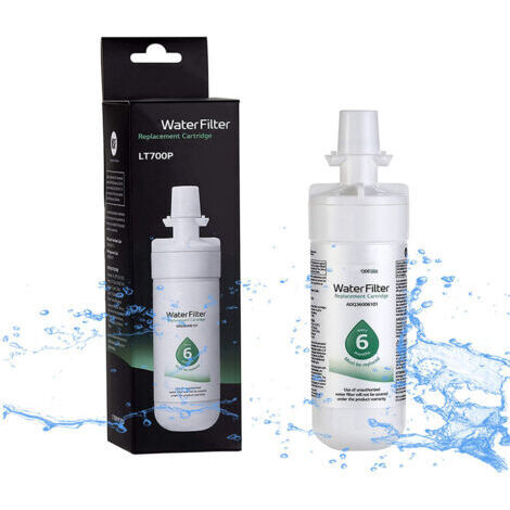Repuestos para refrigerador LT700P - Filtro de agua de repuesto para refrigerador, 6 meses/capacidad de 200 galones (NSF42 y NSF53) ADQ36006101, ADQ36006113, ADQ75795103 o AGF80300702, blanco (1/3)