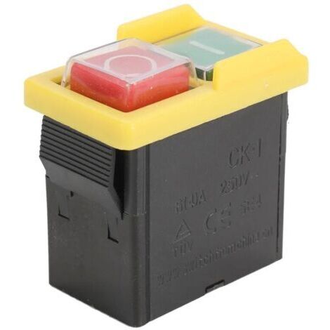 Interruptor, interruptor de seguridad antipolvo universal de 250 V CK1/250 V, interruptor electromagnético para amoladora, interruptor de seguridad universal, interruptor electromagnético (1/5)
