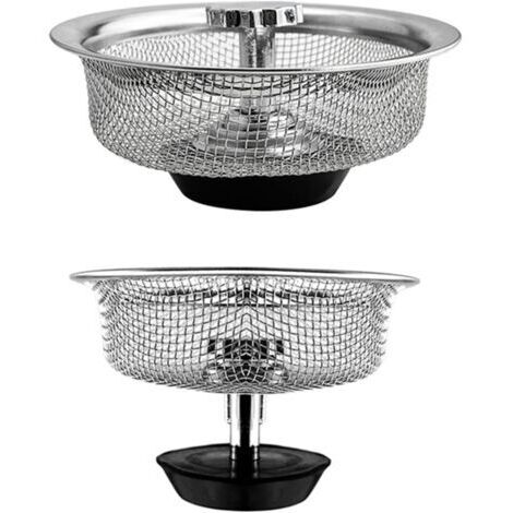 coladores universales de acero inoxidable para fregadero de cocina (1/5)