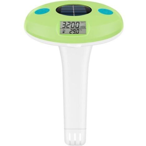 Termómetro solar flotante para piscinas, pantalla digital, fácil de leer, IPX7, funciona con energía solar para piscinas, estanques, acuarios y baños de hielo. (1/5)