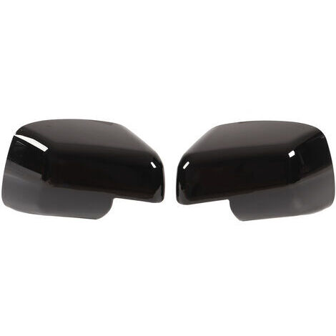 Cubierta de espejo retrovisor, 1 par, negro brillante, tapa de repuesto para Land Rover Discovery Freelander (1/5)