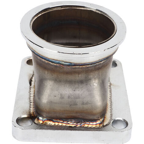 Adaptador de brida V-band de 2,5 pulgadas, acero inoxidable, resistente a la corrosión, duradero, universal para turbo T4 (1/5)