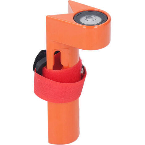 Nivel de burbuja de aluminio ajustable en ángulo recto para varillas redondas y rectangulares de 1 a 1,25 pulgadas. (1/5)