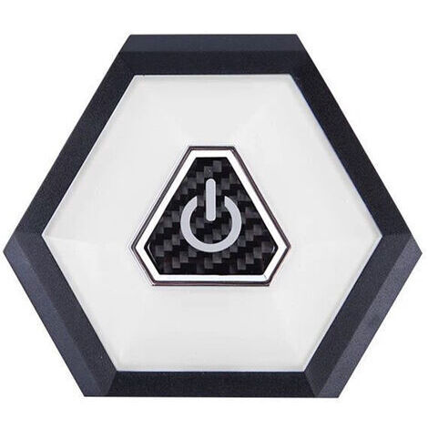 Luz de techo LED recargable para coche, iluminación interior con botón magnético, 10,5 x 9,2 x 1,2 cm, para cofre de techo (1/5)