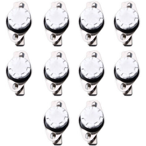 Interruptor térmico KSD301, paquete de 10 unidades, termostato normalmente cerrado de 135 °C, 250 V, 10 A. (1/5)