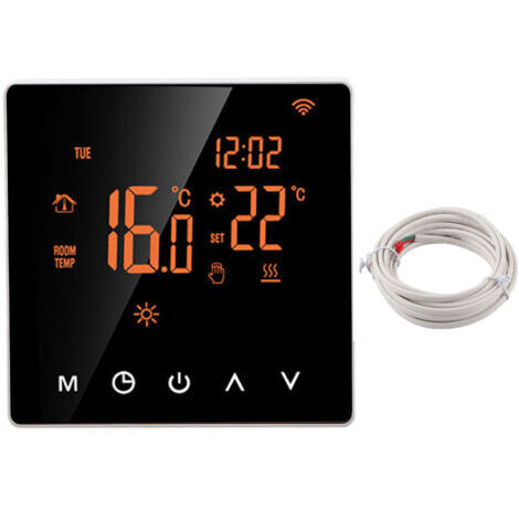 Termostato inteligente LCD Tuya AC230 VOLTE WiFi ME81H para calefacción eléctrica por suelo radiante montada en la pared. (1/5)