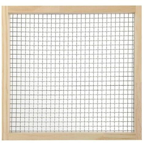 Tamiz para tierra de jardinería, tamiz de madera ligero para piedras y compost, tamiz de cribado para tierra, guijarros y compost - Abertura: 8 mm × 8 mm