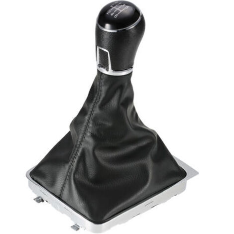 Funda protectora de cuero de repuesto para el pomo de la palanca de cambios de 6 velocidades del Volkswagen Passat B7 2011-2015. (1/5)