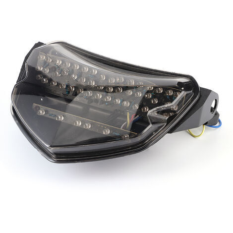 Luz trasera intermitente LED, lente ahumada, apta para Suzuki GSX R 600 750 2004 2005