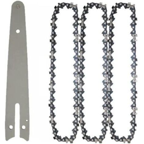 Barra guía para motosierra de 6 pulgadas y 1/4", mini motosierra portátil, hoja para tala, accesorios para cadena de sierra de poda (1/5)