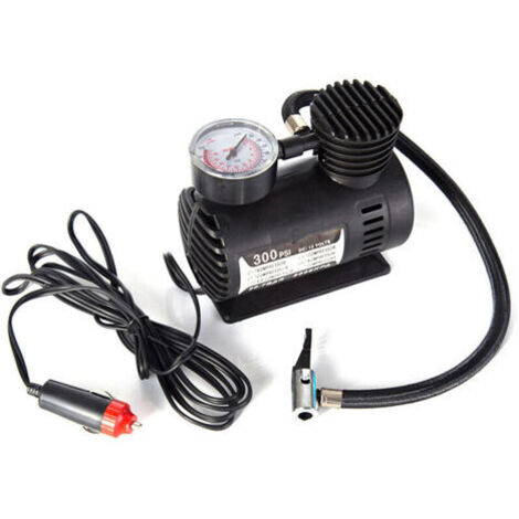 Inflador de coche, mini inflador de neumáticos eléctrico portátil, bomba de aire de 300 PSI, compresor automático para coche, motocicleta y baloncesto. (1/5)