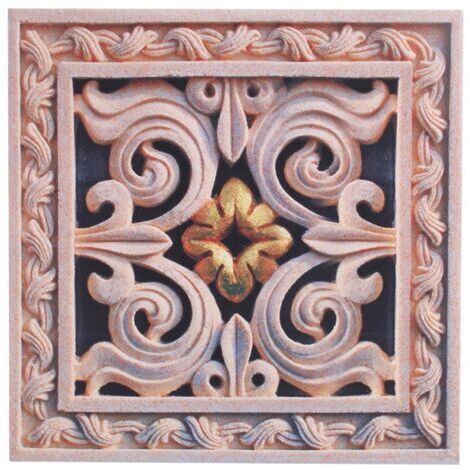 10 piezas de pegatinas autoadhesivas de PVC para suelos de baldosas, adhesivos de pared 3D, decoración del hogar, 12 cm x 12 cm x 3 (1/5)