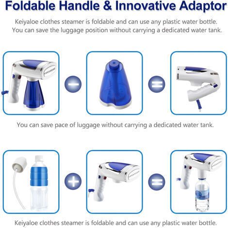 Vaporizador de ropa, vaporizador portátil de mano con depósito de agua ...
