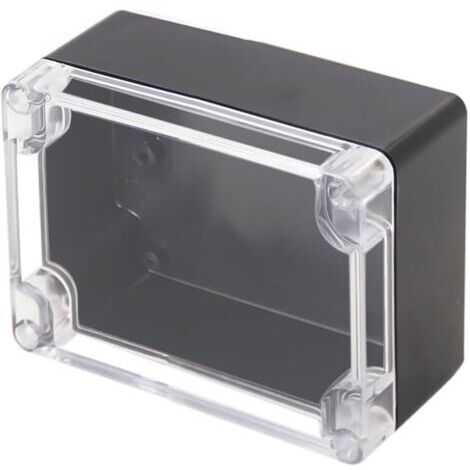 Caja de conexiones impermeable IP65, caja de conexiones eléctricas con tapa de plástico transparente, caja exterior para conexiones de cables, caja para contador eléctrico resistente a la intemperie.