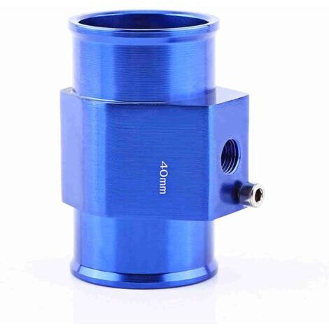 Adaptador metálico universal para sensor de temperatura del agua de automóviles, conexión de manguera, azul, 40 mm (1/5)