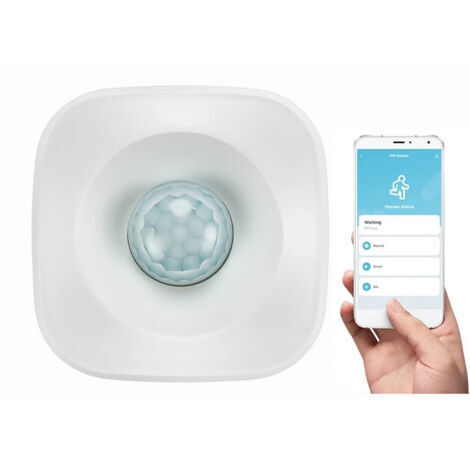 Detector de movimiento PIR empotrable de 120° con relé, blanco (1/5)