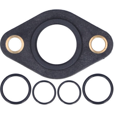 Brida de la tapa de válvulas del motor, kit de juntas tóricas para brida de tapa de válvulas de motor de automóvil OE 11377502022 Negro para Serie 3 E46 E90 E91 (1/5)