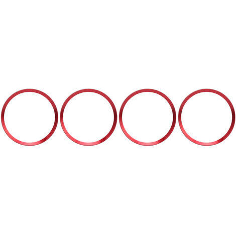 Embellecedor central de rueda de coche, cubierta decorativa roja de repuesto para Honda Civic de décima generación 2016-2019, 4 piezas (1/5)