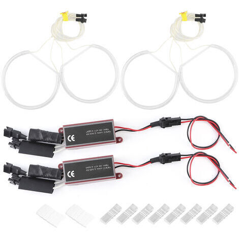 Kit de 4 faros delanteros LED CCFL Angel Eyes para coches, compatibles con BMW E36, E38, E39 y E46. (1/5)