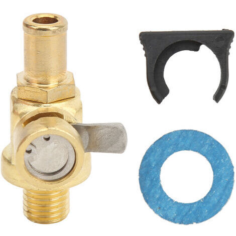 Válvula de drenaje de cárter de aceite de metal F109, rosca de 1.5, interruptor de drenaje rápido de aceite de motor con extremo de manguera recta para automóviles, camionetas ligeras, furgonetas, etc (1/5)