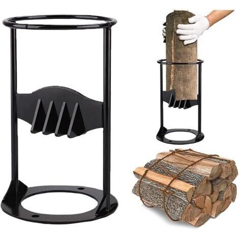 Rajadora de leña manual de acero fundido. Cuchilla afilada para madera dura. Fácil de usar para acampar y actividades al aire libre. Rajado sin esfuerzo - calefactado - 1 (1/5)