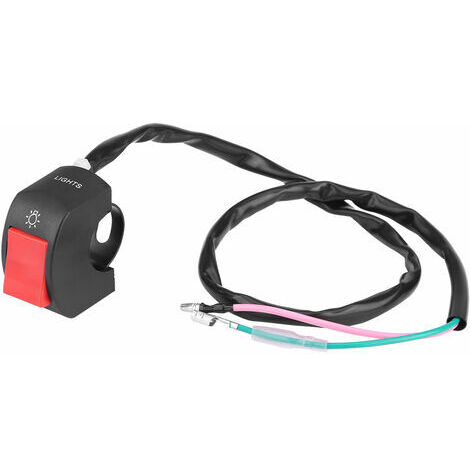 Interruptor universal de 22 mm (7/8") para manillar de motocicleta con botón de encendido/apagado para luces antiniebla y luces de posición. (1/5)