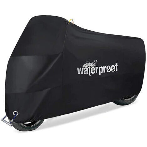 Funda impermeable para bicicleta, tejido Oxford 210T con protección UV, tamaño universal, protección completa para bicicletas eléctricas, híbridas, de montaña y de carretera - 230 x 95 x 125 cm