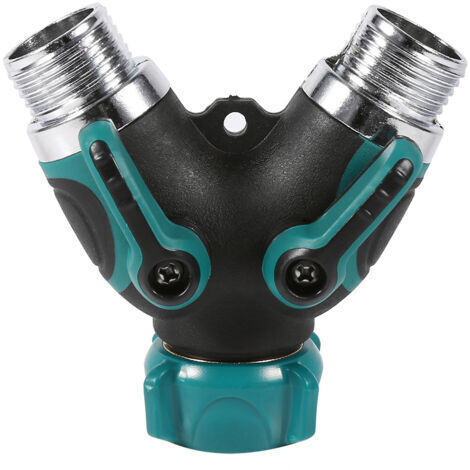 Conector para manguera de jardín, manguera de agua duradera en forma de Y para riego por goteo de jardines y granjas. (1/5)