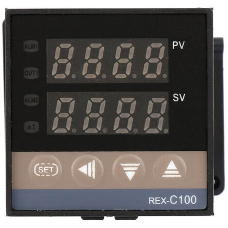 Controlador digital de temperatura PID REX C100FK02-MAN, salida de relé (1/5)