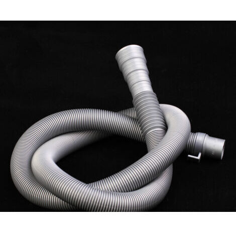 Tubo de plástico corrugado - Extensión para desagüe de lavadora - 2 m - gris (1/5)