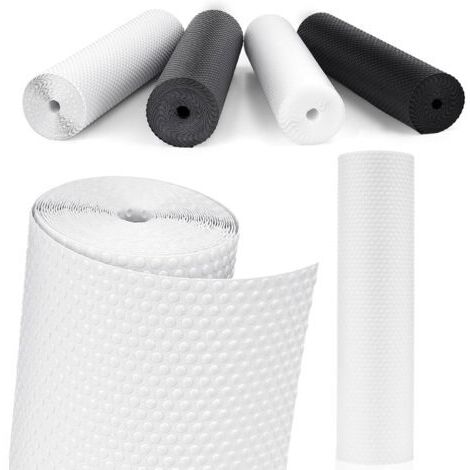 Revestimiento antideslizante para cajones, alfombrilla de plástico para estantes de frigorífico, protector para muebles de camping, para debajo del fregadero de la cocina (transparente/50 cm x 500 cm) (1/5)